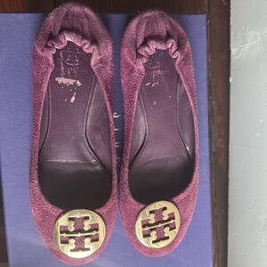 Pink/purple tory burch flats